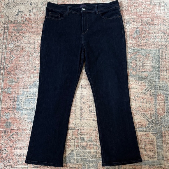 NYDJ Dark Wash Jeans Size 14 - Picture 1 of 11